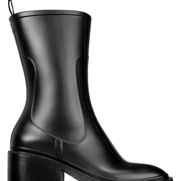 Women's Black rain Boots - Picture 1 of 2